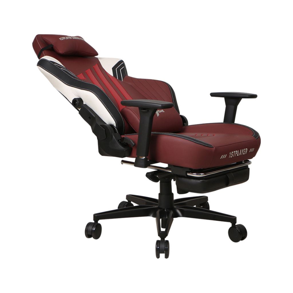 Крісло ігрове 1stPlayer Duke Black-White-Red (Duke BlackWhiteRed) - зображення 6