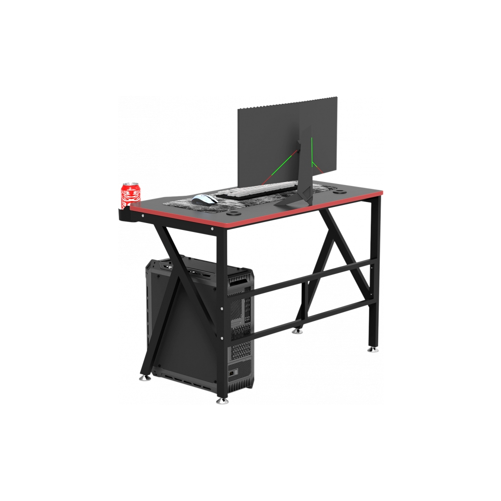 Комп'ютерний стіл GT Racer T-1218 Black (T-1218 (120x60x73) Black) - зображення 3