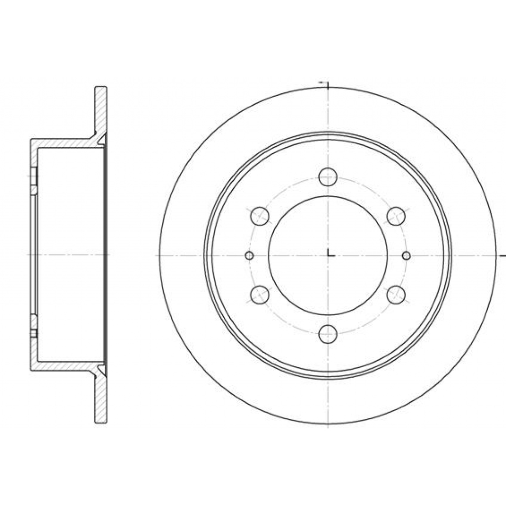 Гальмівний диск REMSA 6784.00 - зображення 1