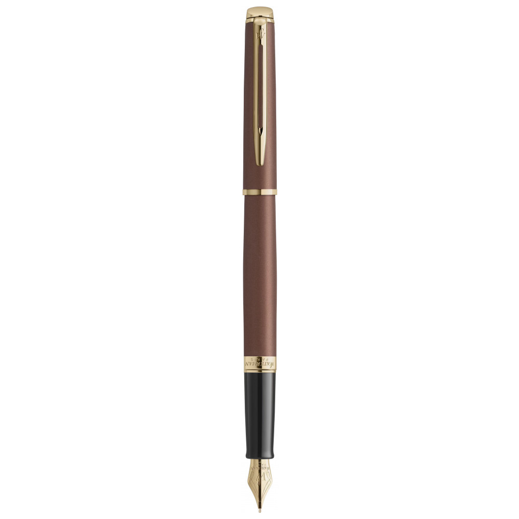 Ручка пір'яна Waterman HEMISPHERE Metallic Copper Red GT  FP F (12 092) - зображення 1