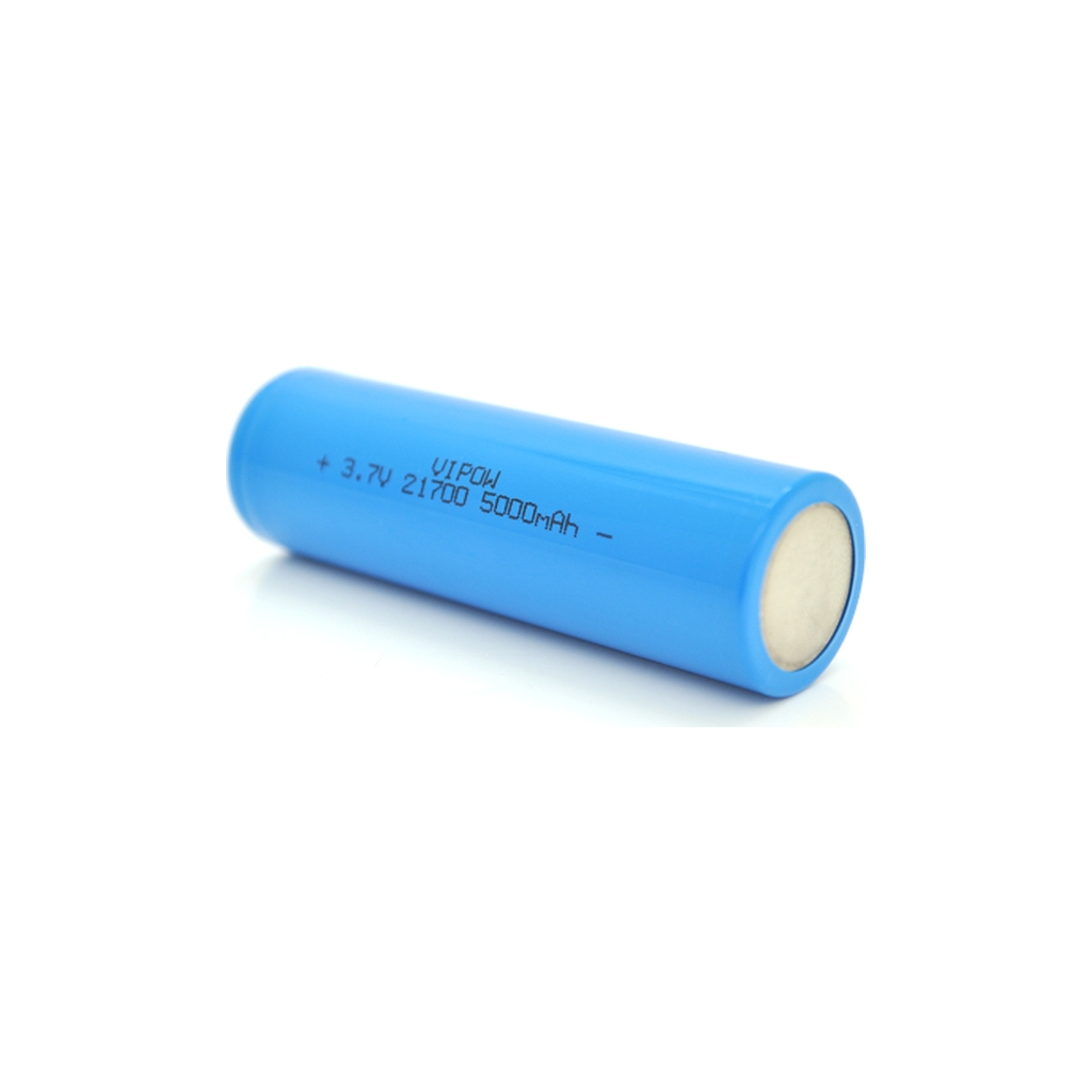 Акумулятор Vipow 21700 5000mAh, 3.7V, Blue, FlatTop (ICR21700-5000mAhFT / 31080) - зображення 2