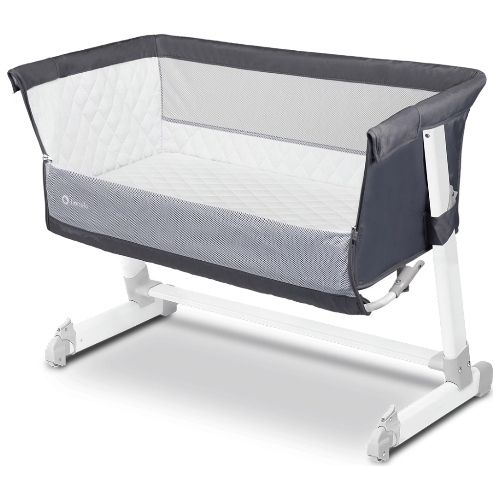 Ліжечко Lionelo приставне Theo Dark Grey (LO-THEO DARK GREY) - зображення 3