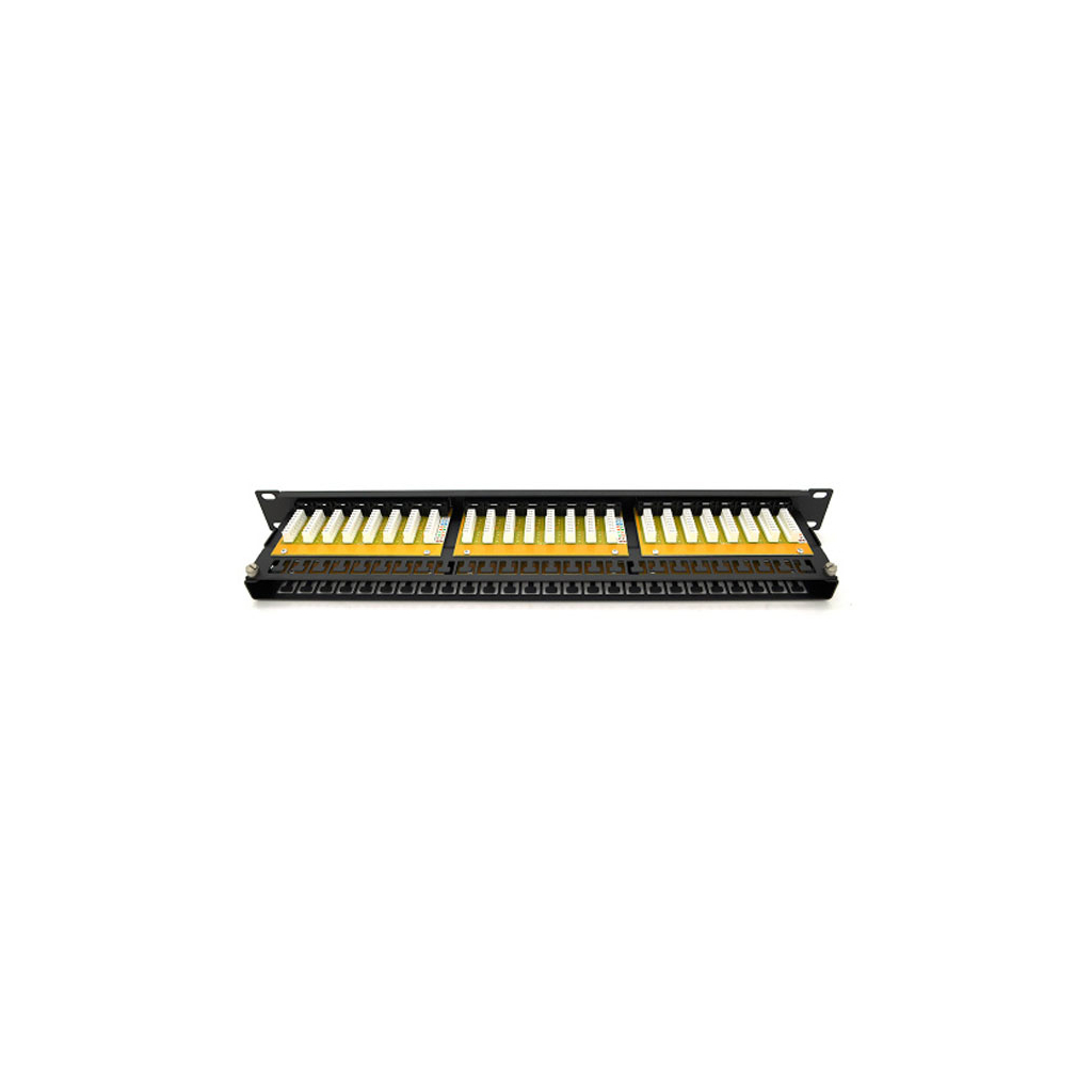 Патч-панель 19" 48xRJ-45 UTP cat. 6, DUAL type, 1U Merlion (ML-2264-CAT.6) - изображение 2