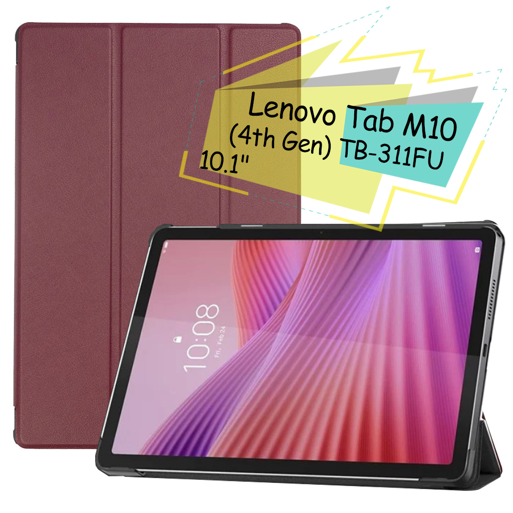 Чохол до планшета BeCover Smart Case Lenovo Tab M10 (4th Gen) TB-311FU 10.1" Red Wine (713112) - зображення 1