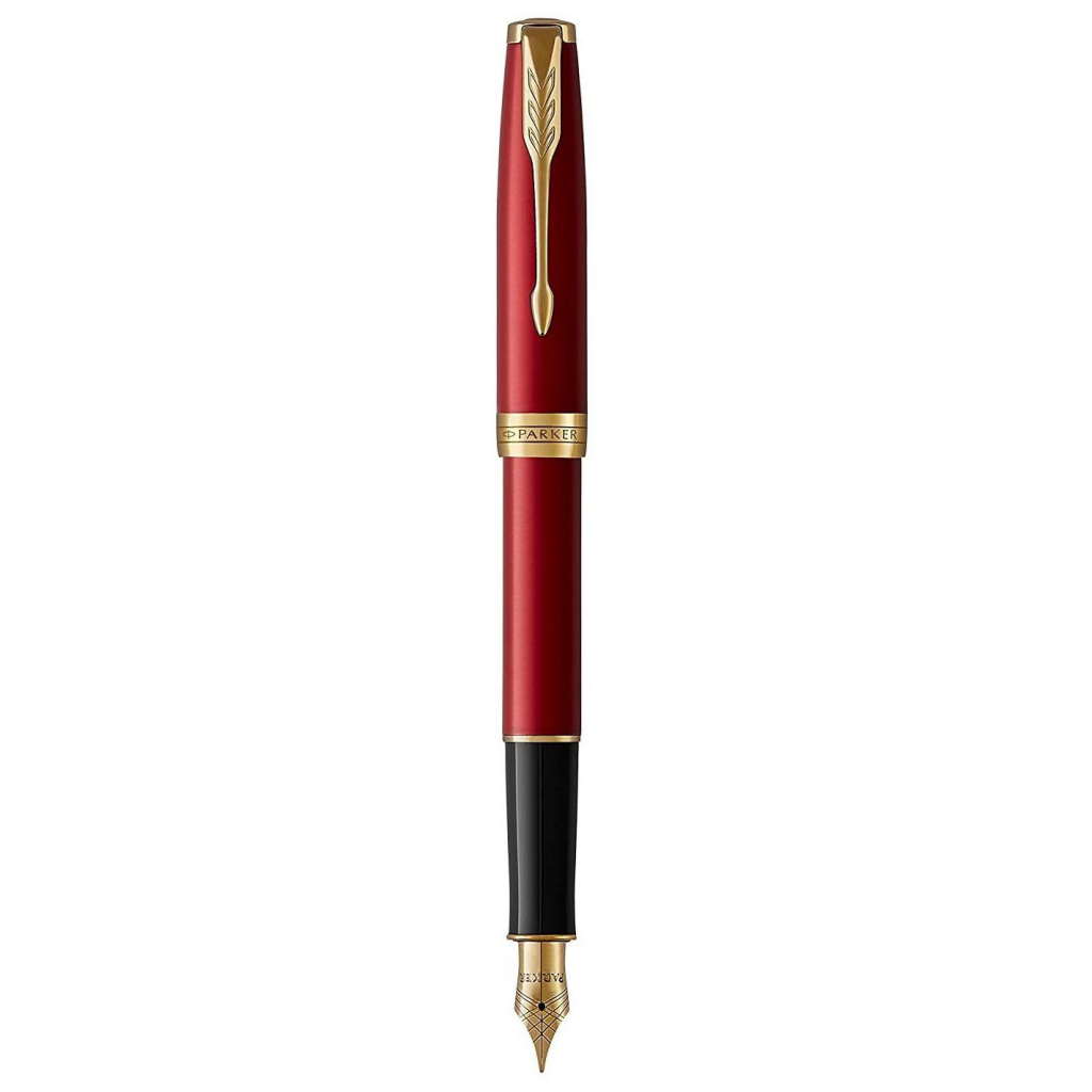 Ручка пір'яна Parker SONNET 17 Intense Red GT  FP F (86 215) - зображення 1