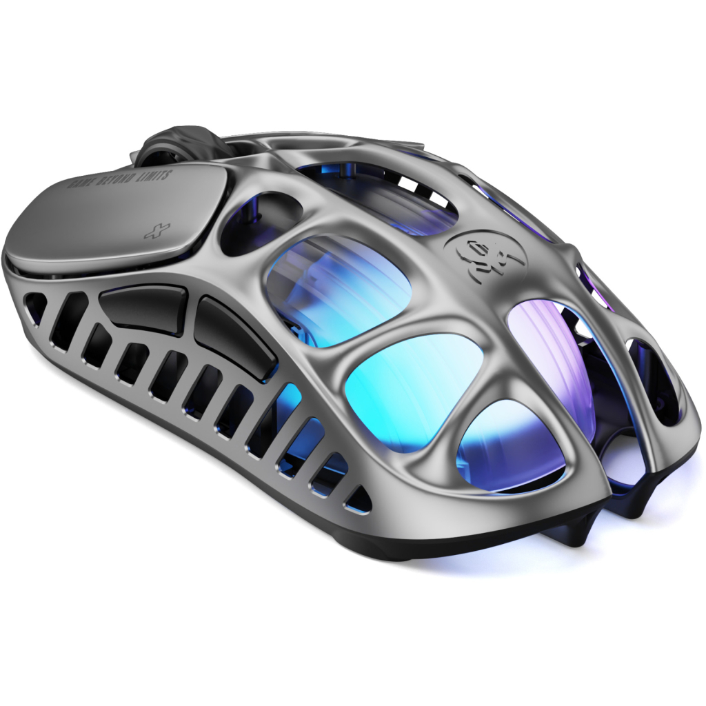 Мишка GravaStar Mercury X Pro 8K Wireless/Bluetooth/USB Grey (GSXPRO_GRY) - зображення 2