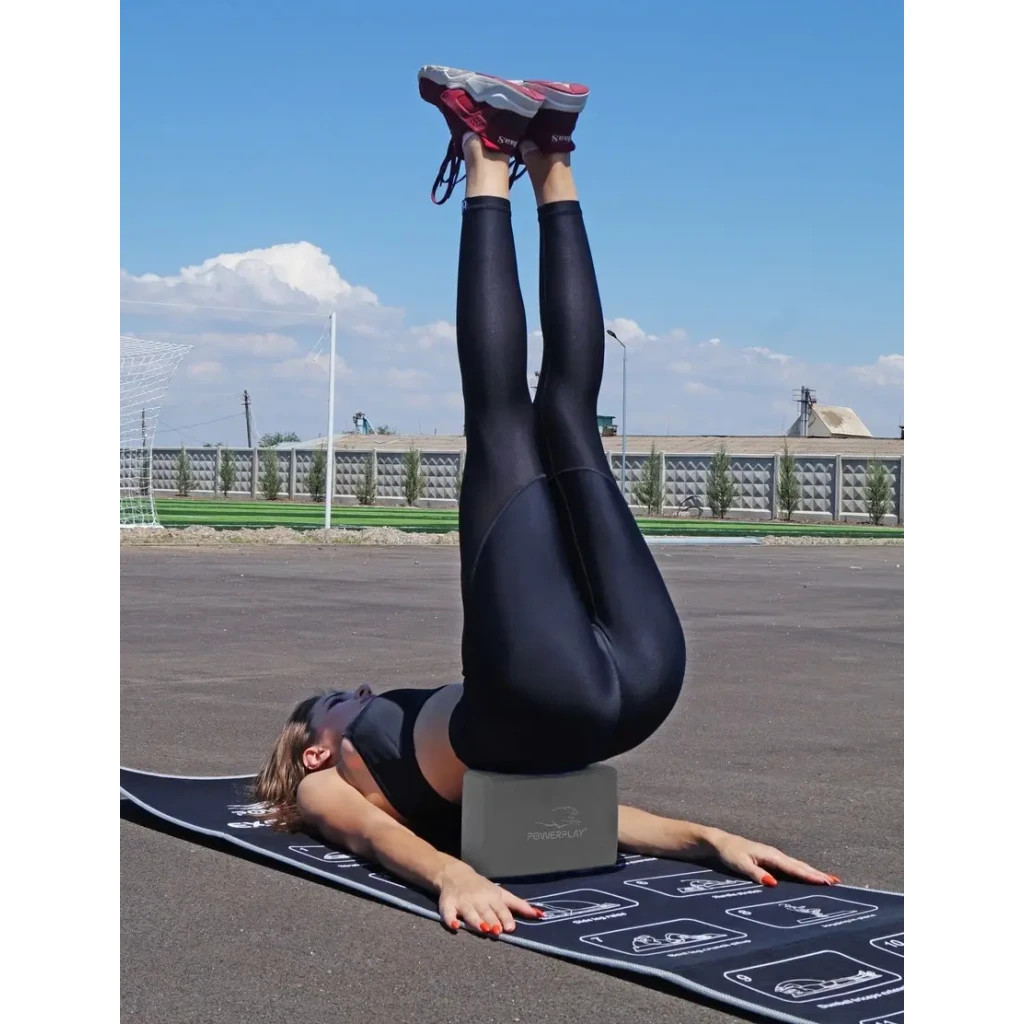 Блок для йоги PowerPlay Yoga Brick Сірий (PP_4006_Grey_Yoga_Brick) - зображення 5