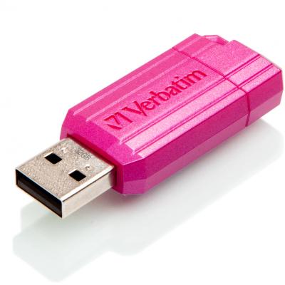 USB флеш накопичувач Verbatim 32GB STORE'N'GO PIN STRIPE PINK USB 2.0 (49056) - зображення 4