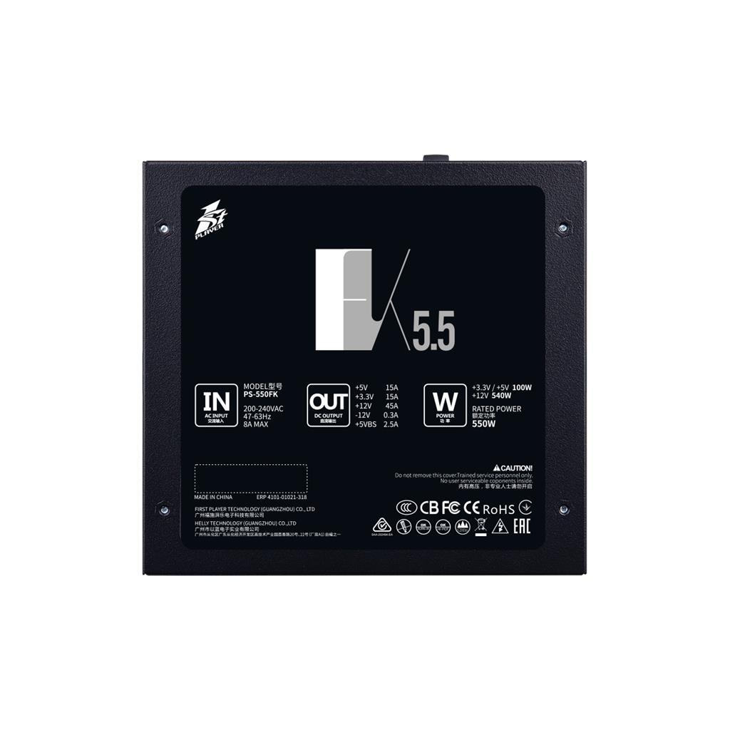 Блок живлення 1stPlayer 550W (FK-550-BK-EU) - зображення 4