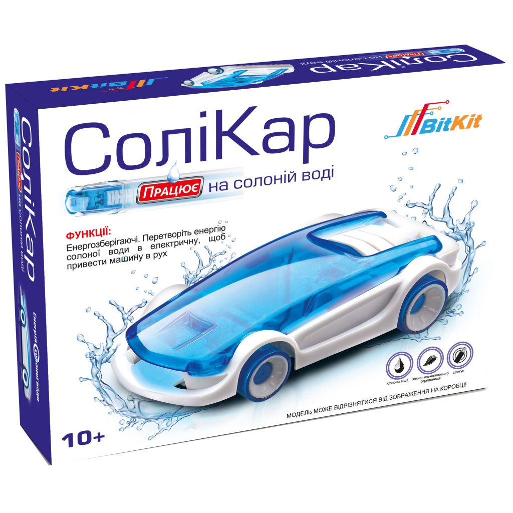 Конструктор BitKit Солікар - автомобіль працює на солоній воді (233) - зображення 1