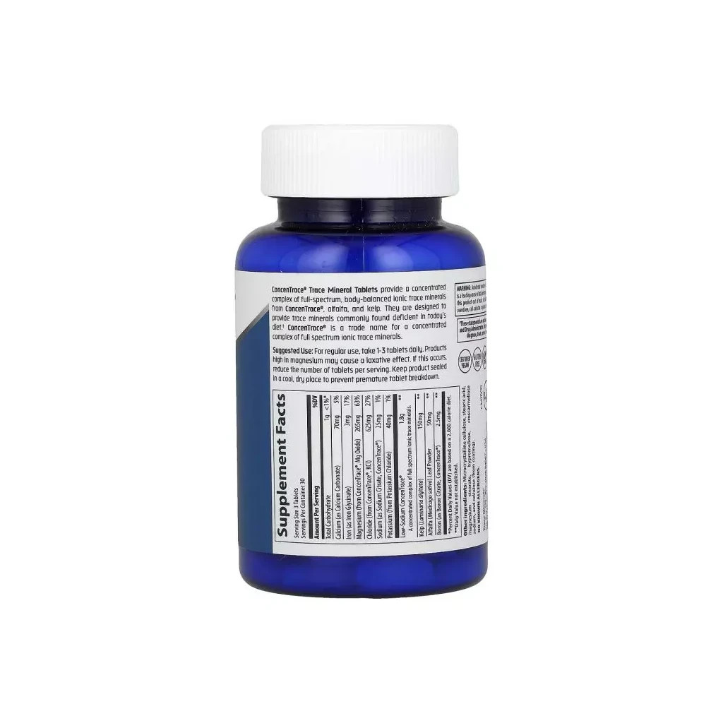 Мінерали Trace Minerals Концентрированные Микроэлементы, ConcenTrace, 90 таблеток (TMR-00105) - зображення 2