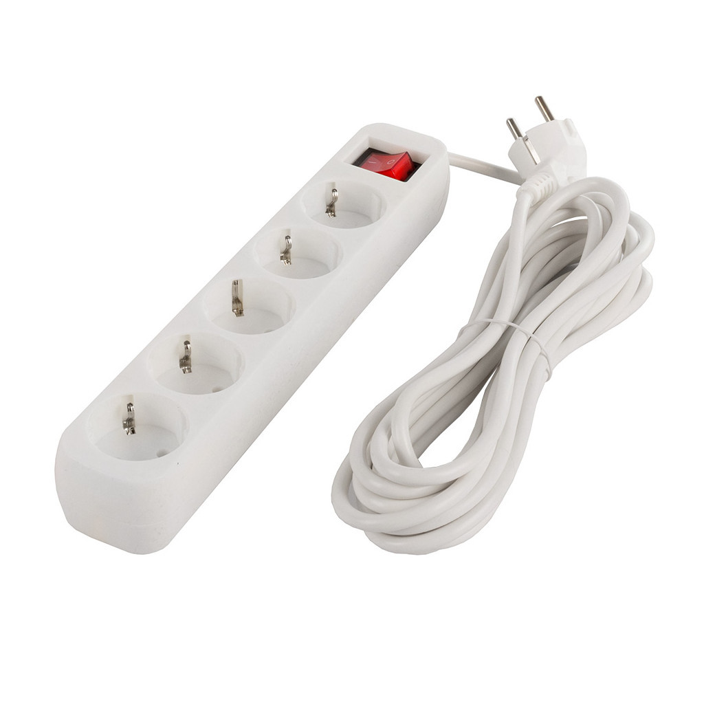 Мережевий фільтр живлення ColorWay CW-PSEA52W, 5 розеток/ 2M white (CW-PSEA52W) - зображення 6
