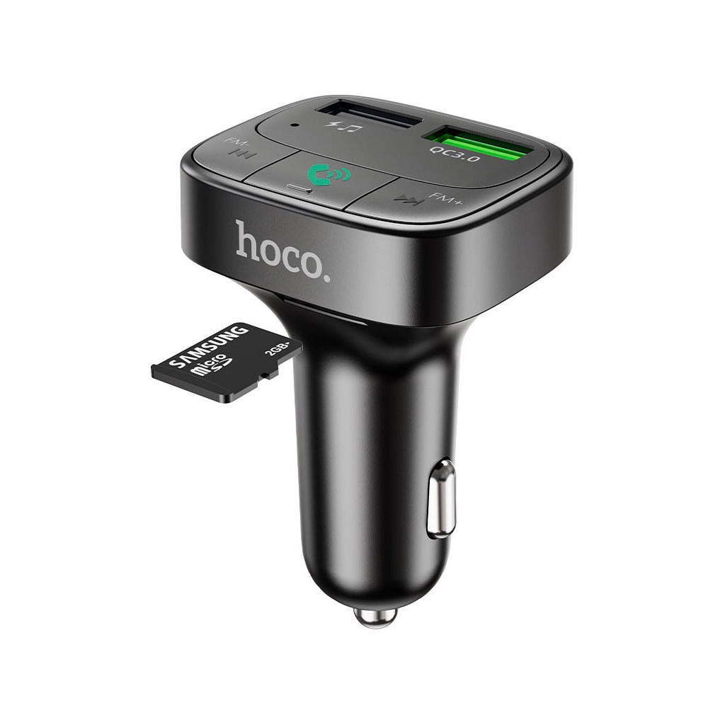FM модулятор HOCO E59, Black, Box (E59) - зображення 5