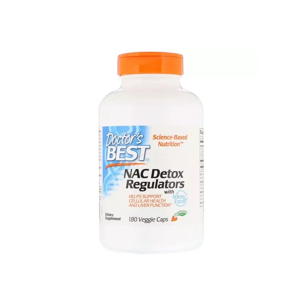 Вітамін Doctor's Best N-Ацетилцистеїн, NAC Detox Regulators, 180 гелевих капсул (DRB-00517) - зображення 1