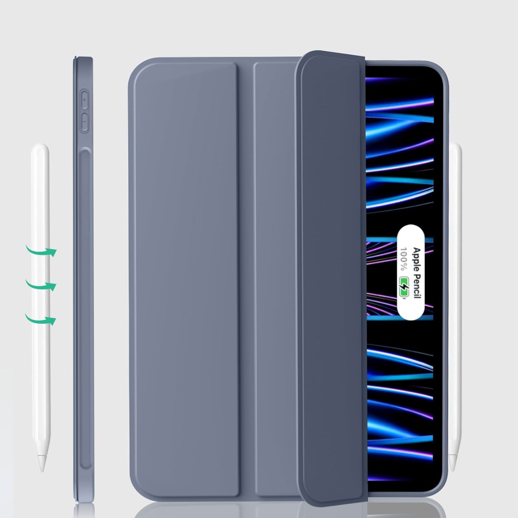 Чохол до планшета BeCover Tri Fold Soft TPU Silicone Apple iPad Pro 11" M4 2024 Purple (711749) - зображення 3