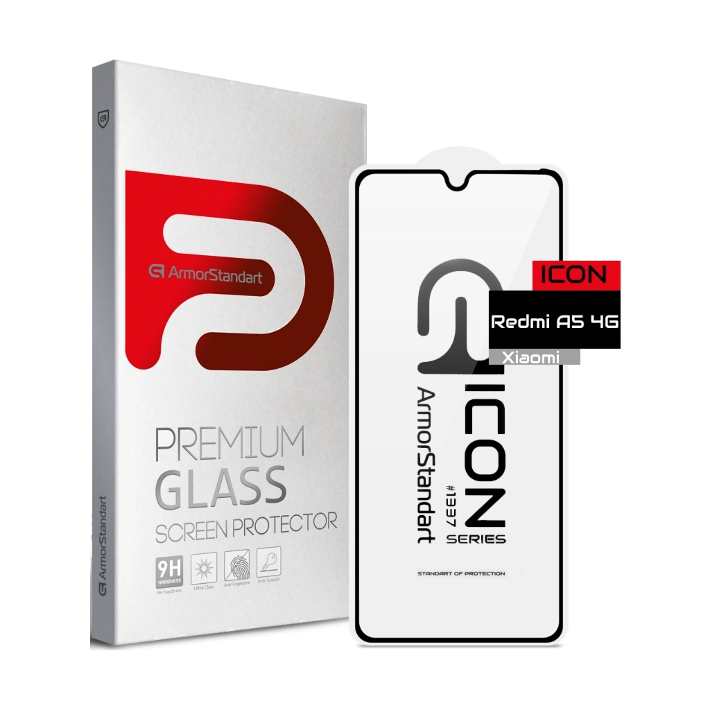 Скло захисне Armorstandart Icon Xiaomi Redmi A5 4G EU Black (ARM86436) - зображення 1