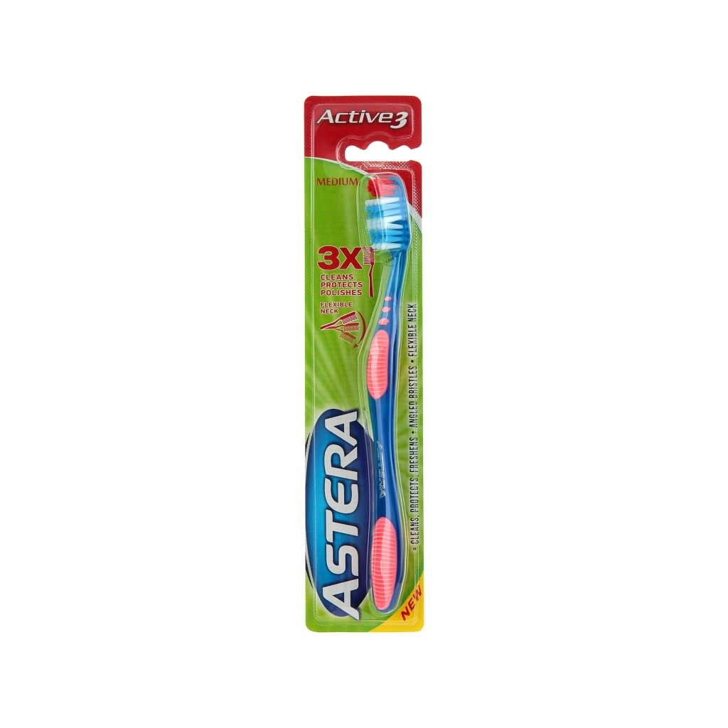 Зубна щітка Astera Active 3 Medium Середньої жорсткості (3800046530205) - зображення 1