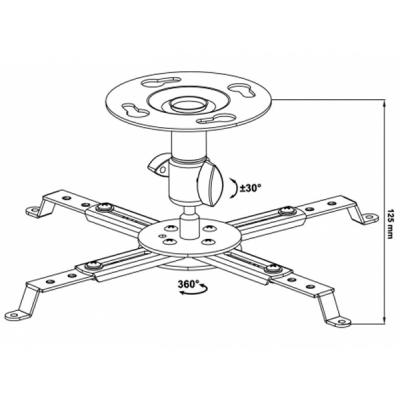 Кронштейн до проектора Walfix PB-14B - зображення 2