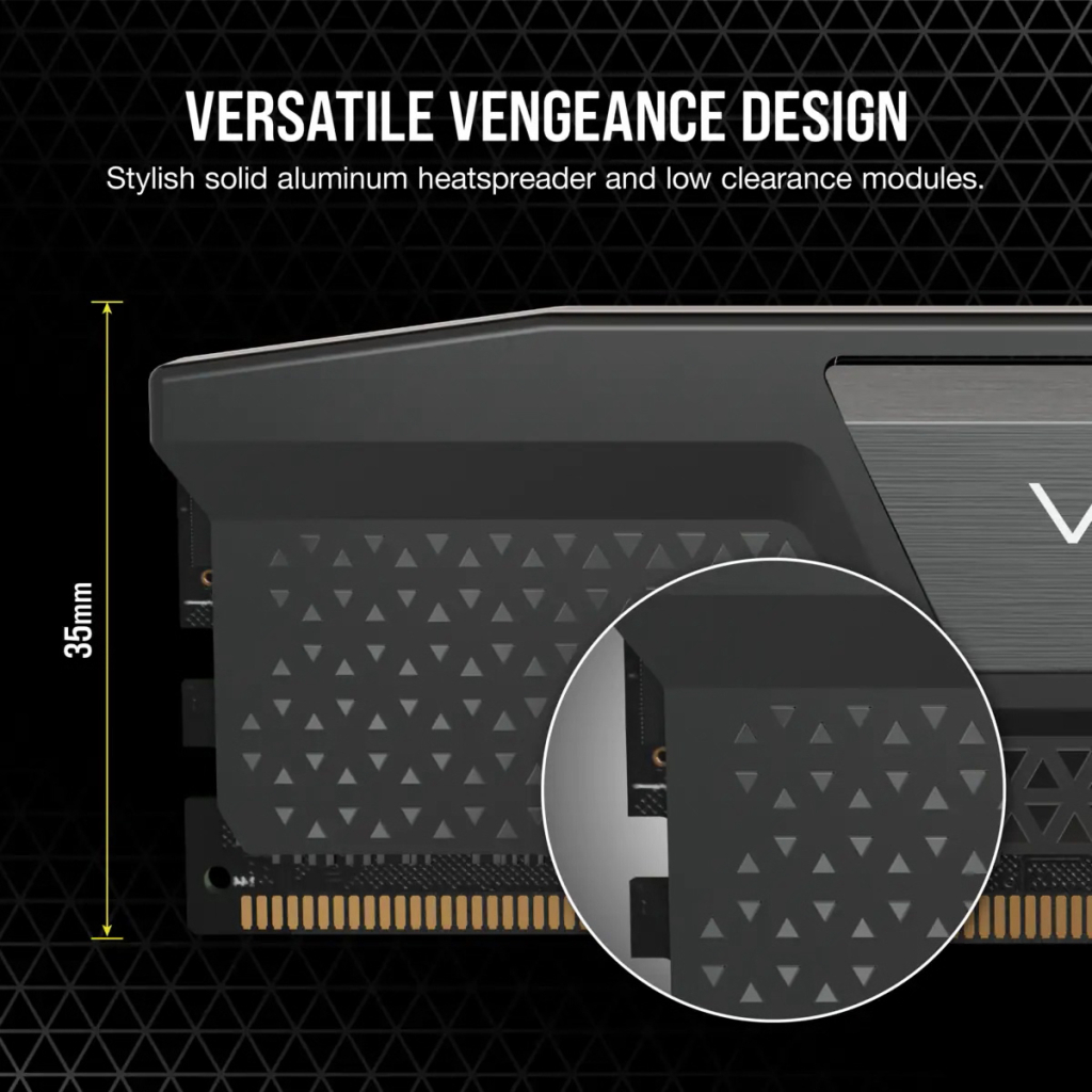 Модуль пам'яті для комп'ютера DDR5 32GB (2x16GB) 5200 MHz Vengeance Corsair (CMK32GX5M2B5200C40) - зображення 3