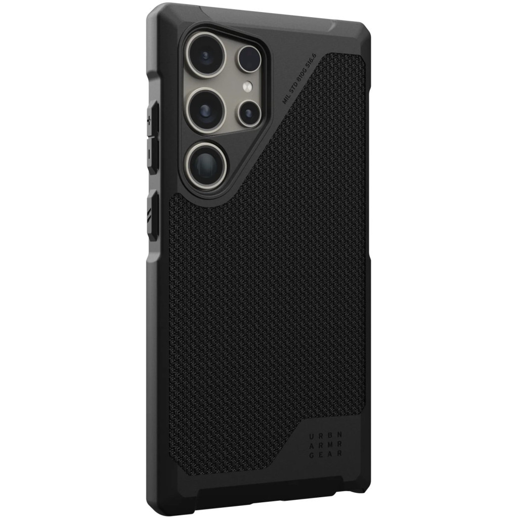 Чохол до мобільного телефона UAG Samsung Galaxy S24 Ultra Metropolis LT Pro Kevlar Black (214420113940) - зображення 3