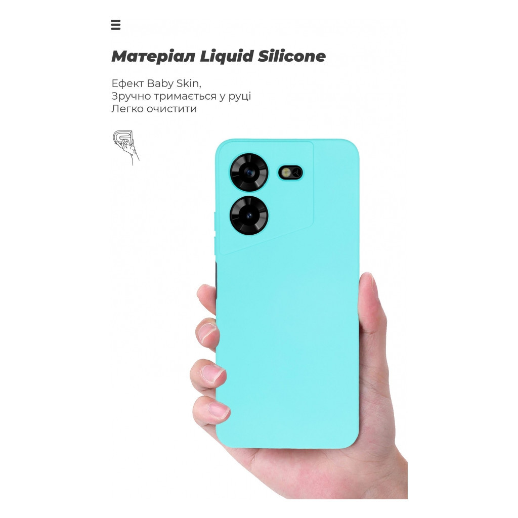Чохол до мобільного телефона Armorstandart ICON Case Tecno Pova 5 4G Camera cover Light Blue (ARM68921) - зображення 7