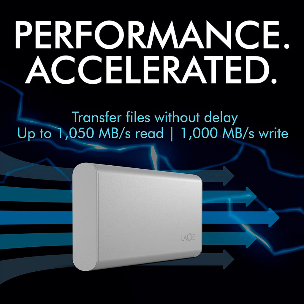 Накопичувач SSD USB Type-C 500GB Portable LaCie (STKS500400) - изображение 9