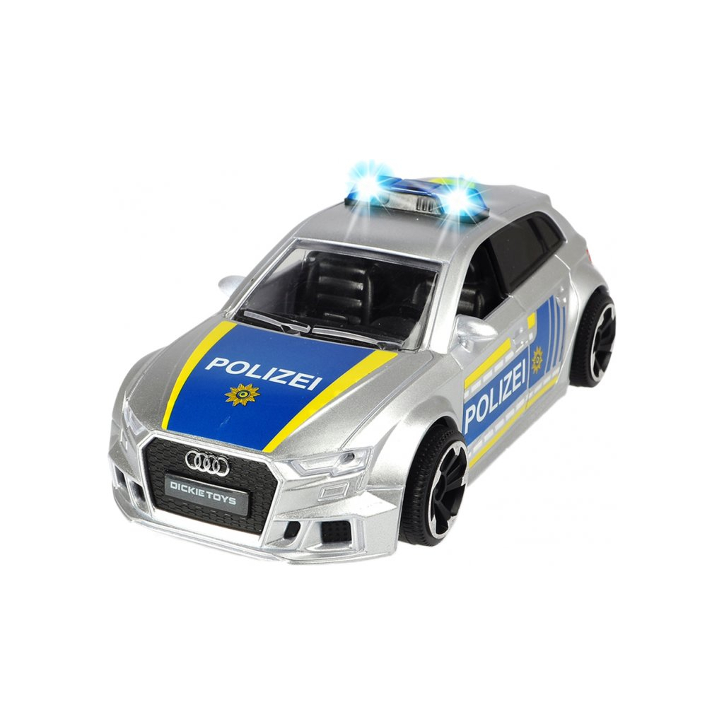 Машина Dickie Toys SOS Поліція Audi зі світловими та звуковими ефектами 15 см (3713011) - зображення 1
