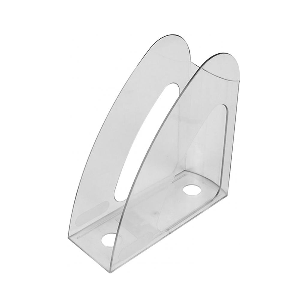 Лоток для паперів Economix вертикальний Райдуга, пластик прозорий (E31904-00) - зображення 1