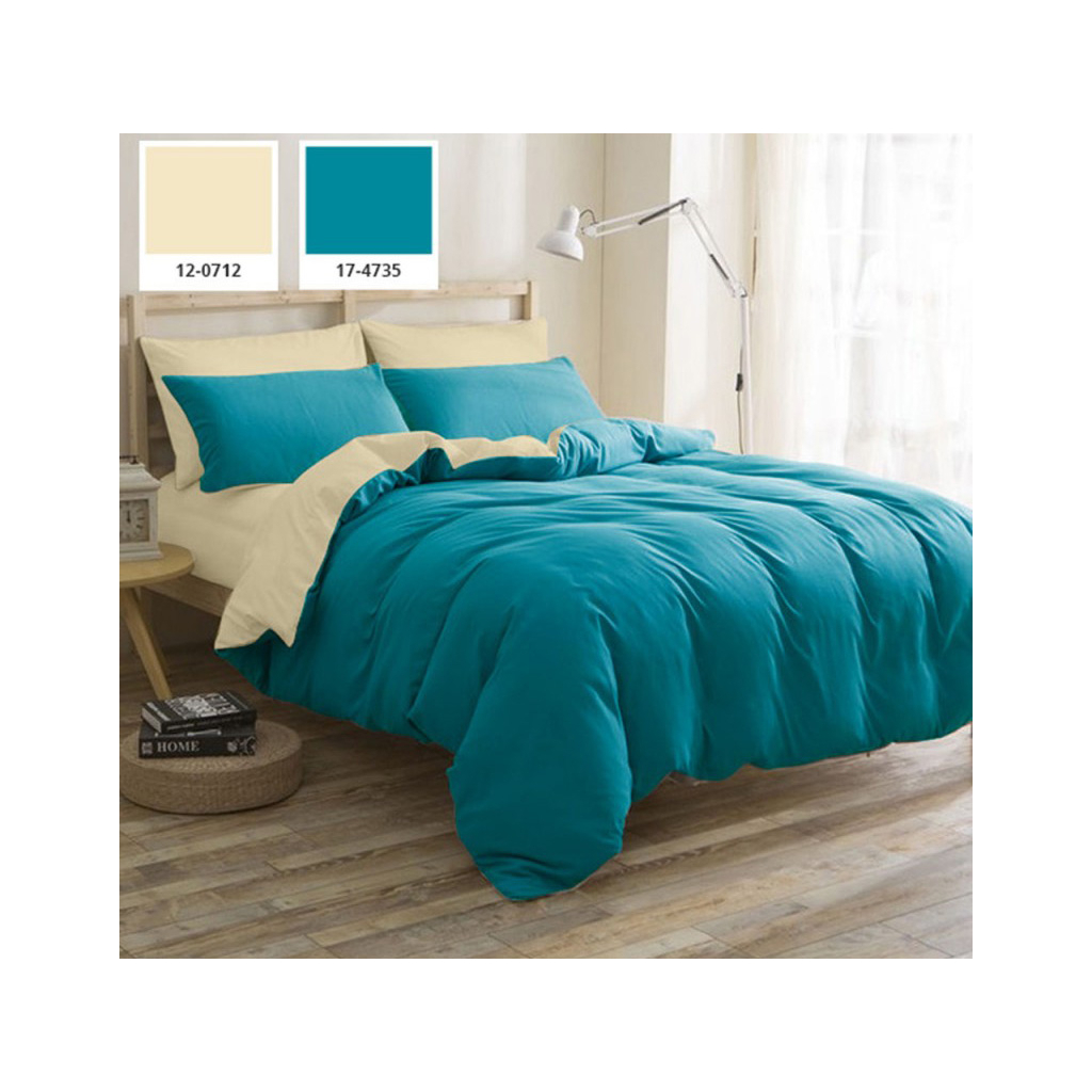 Постільна білизна MirSon King Size Бязь Premium Camillo (12-0712 + 17-4735) 220х240 (2200001172159) - зображення 1