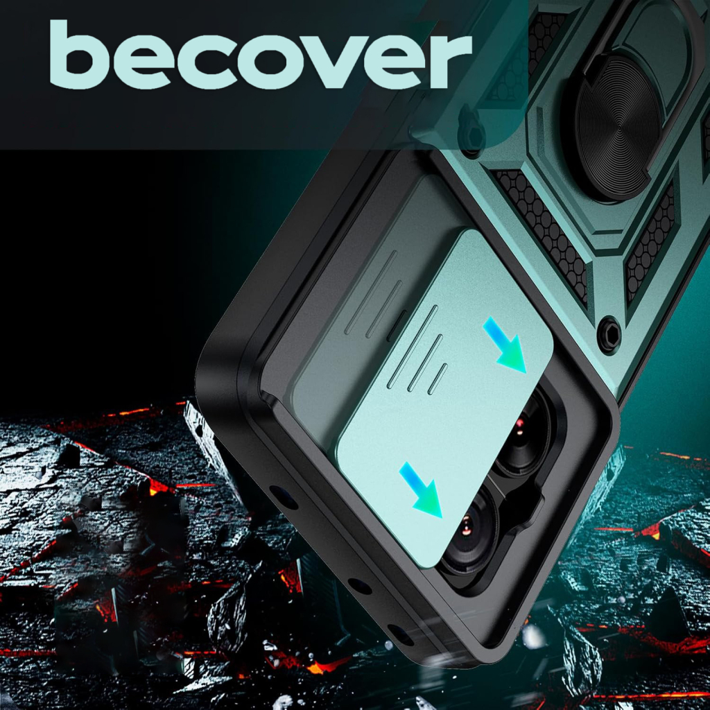 Чохол до мобільного телефона BeCover Military Xiaomi 13T/13T Pro Dark Green (710559) - зображення 5