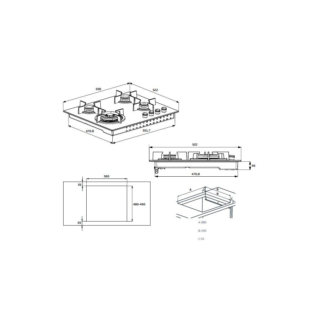 Варочна поверхня Beko HILW64225S - зображення 8