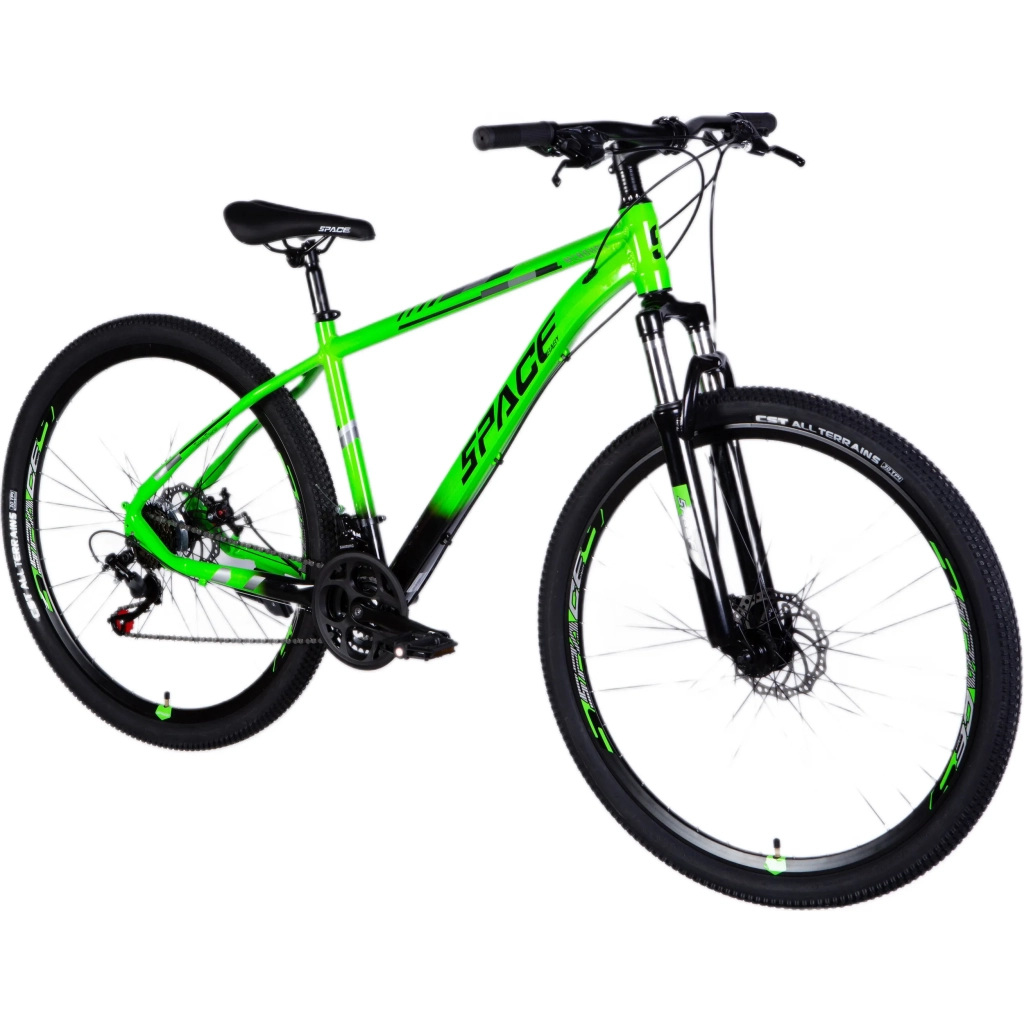 Велосипед Space 27.5" Mercury AM DD рама-17" Al зелено-чорний 2025 (OPS-SP-27.5-029) - зображення 2