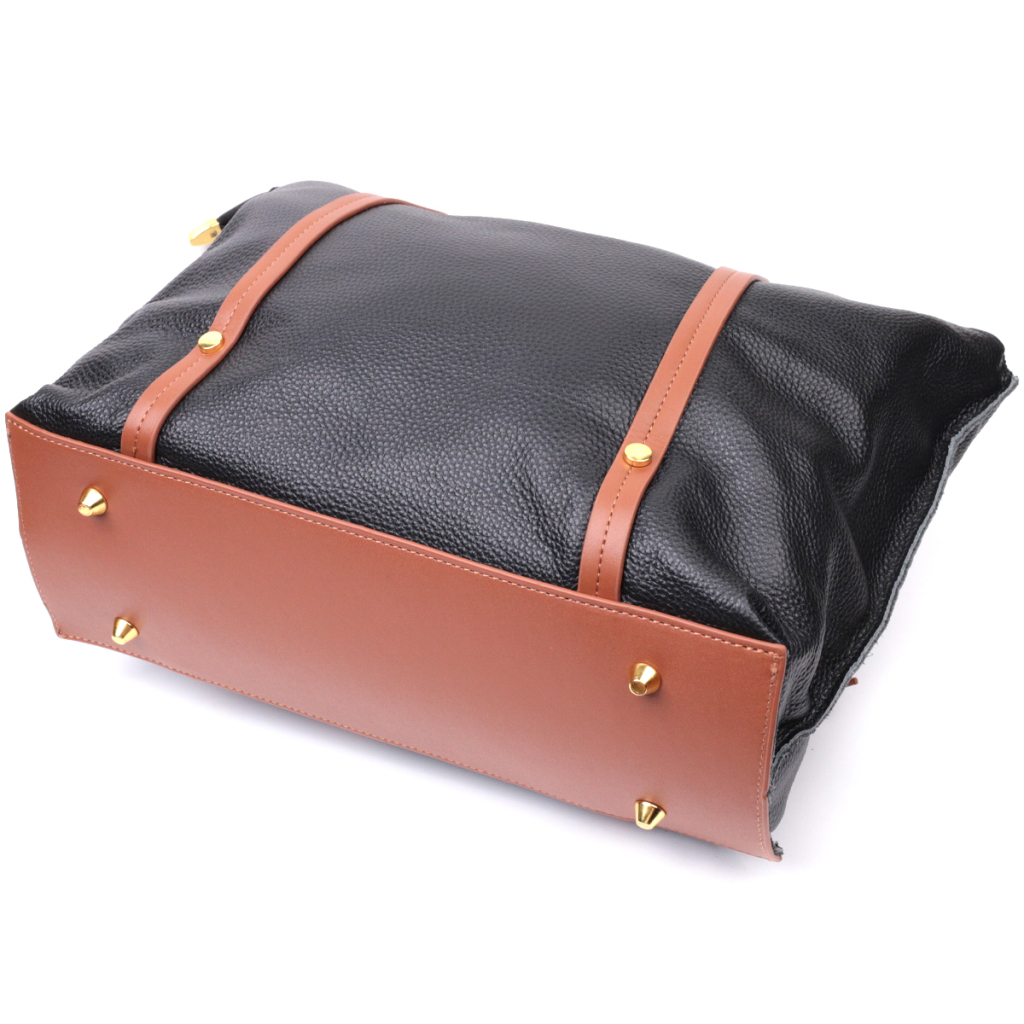 Сумка Vintage З натуральної шкіри Чорна (22303) - зображення 3