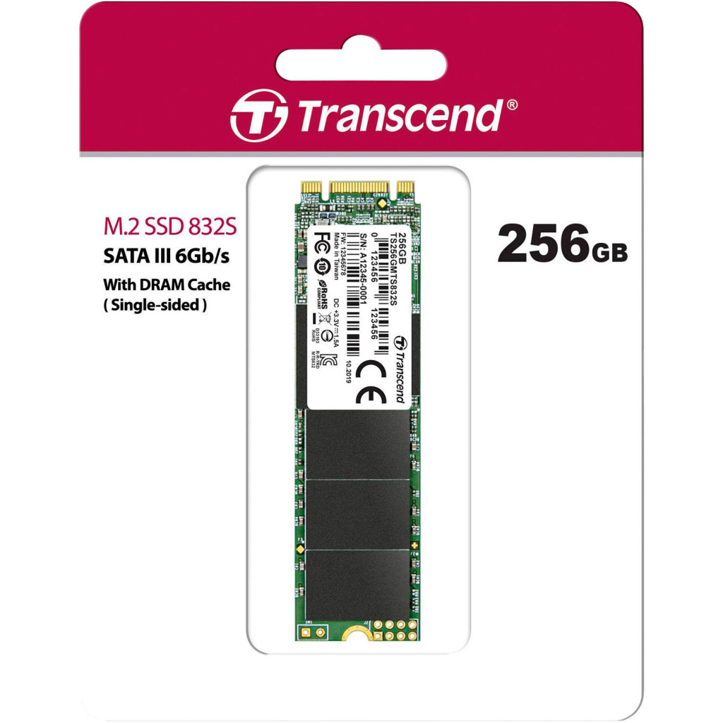 Накопичувач SSD M.2 2280 256GB Transcend (TS256GMTS832S) - зображення 4