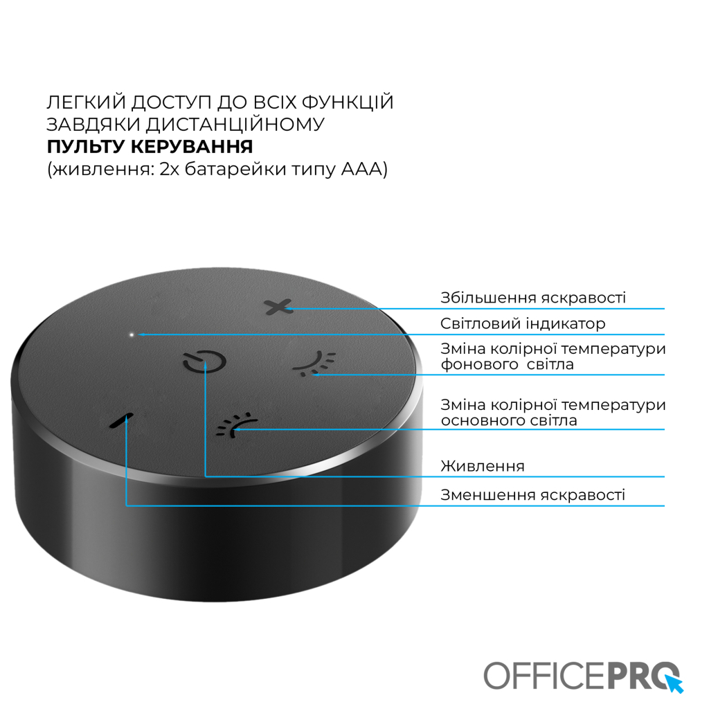 Настільна лампа OfficePro LED лампа на монітор SL145B (SL145B) - зображення 8