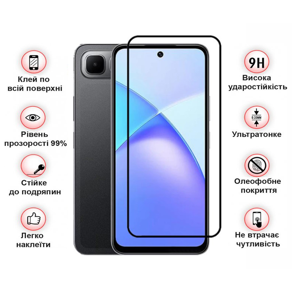 Скло захисне BeCover Infinix Smart 10 Plus (X6725B) Black (713726) - зображення 3