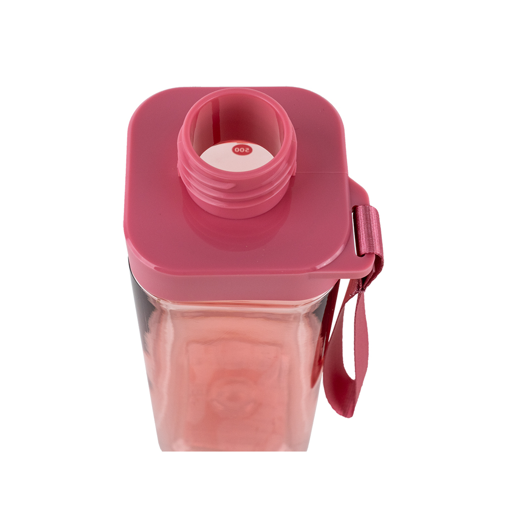 Поїльник-непроливайка Kite квадратна, 550 мл, рожева (K24-1209-3) - зображення 6