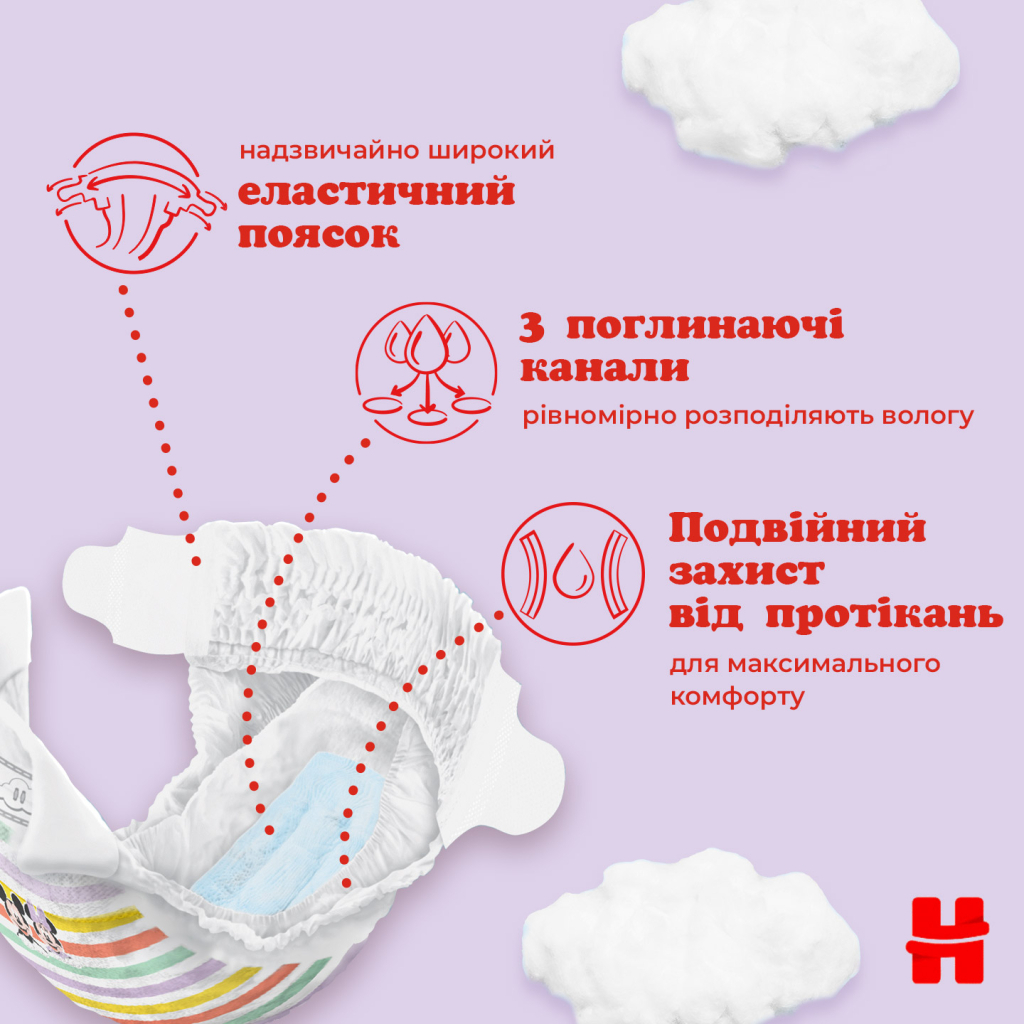 Підгузки Huggies Ultra Comfort 4 (7-18 кг) M-Pack 132 шт (5029053590523) - зображення 6
