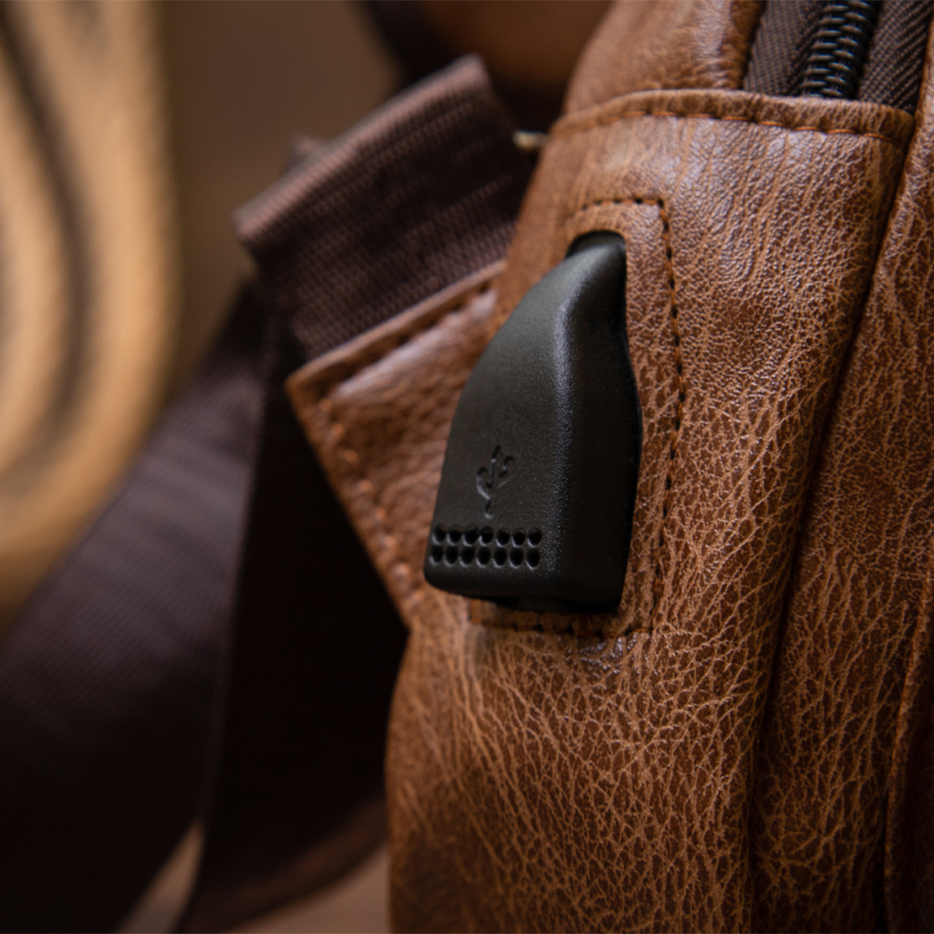 Сумка Vintage Крос боді смарт зі шкірозамінника Руда (20573) - зображення 10