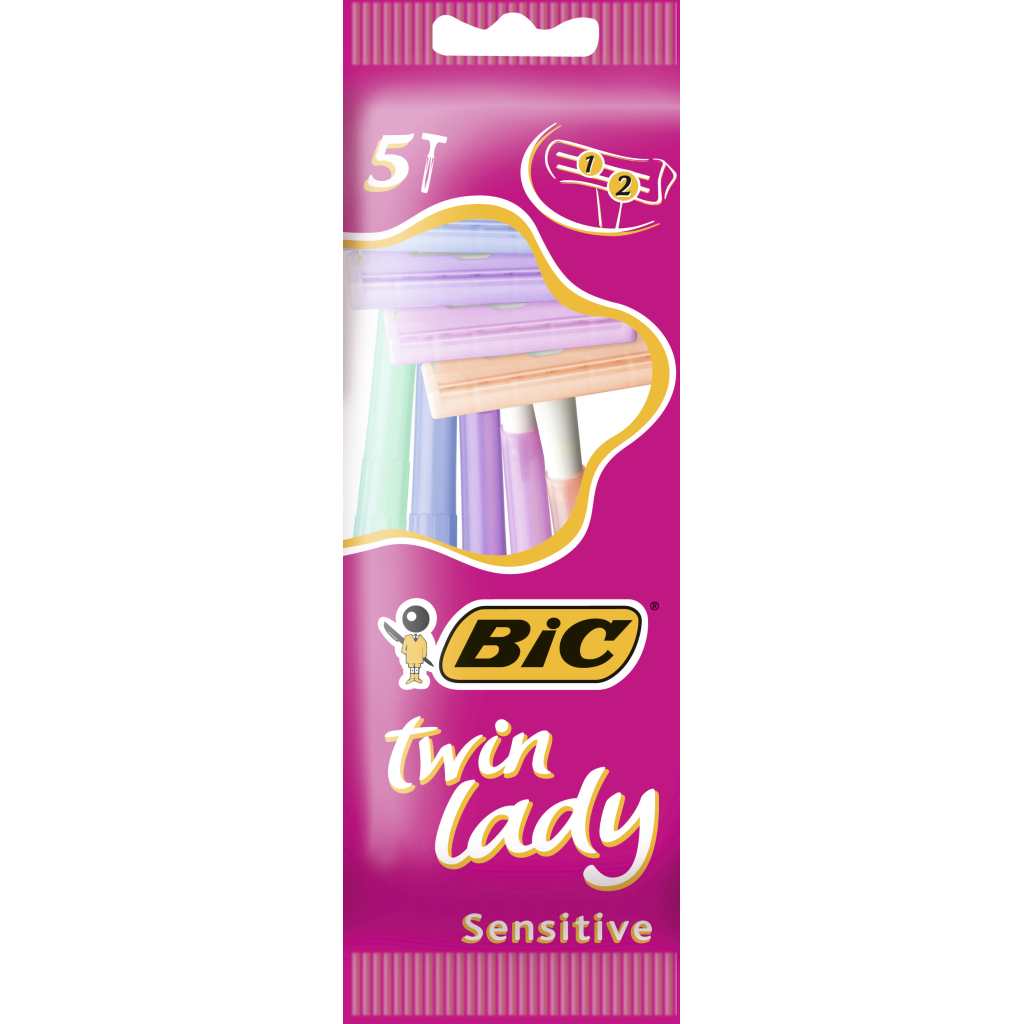 Бритва Bic Twin Lady 5 шт. (3086127500934) - зображення 1