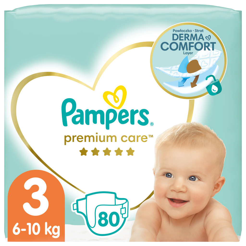 Підгузки Pampers Premium Care Midi (4-9 кг), 80шт (4015400507499) - зображення 1