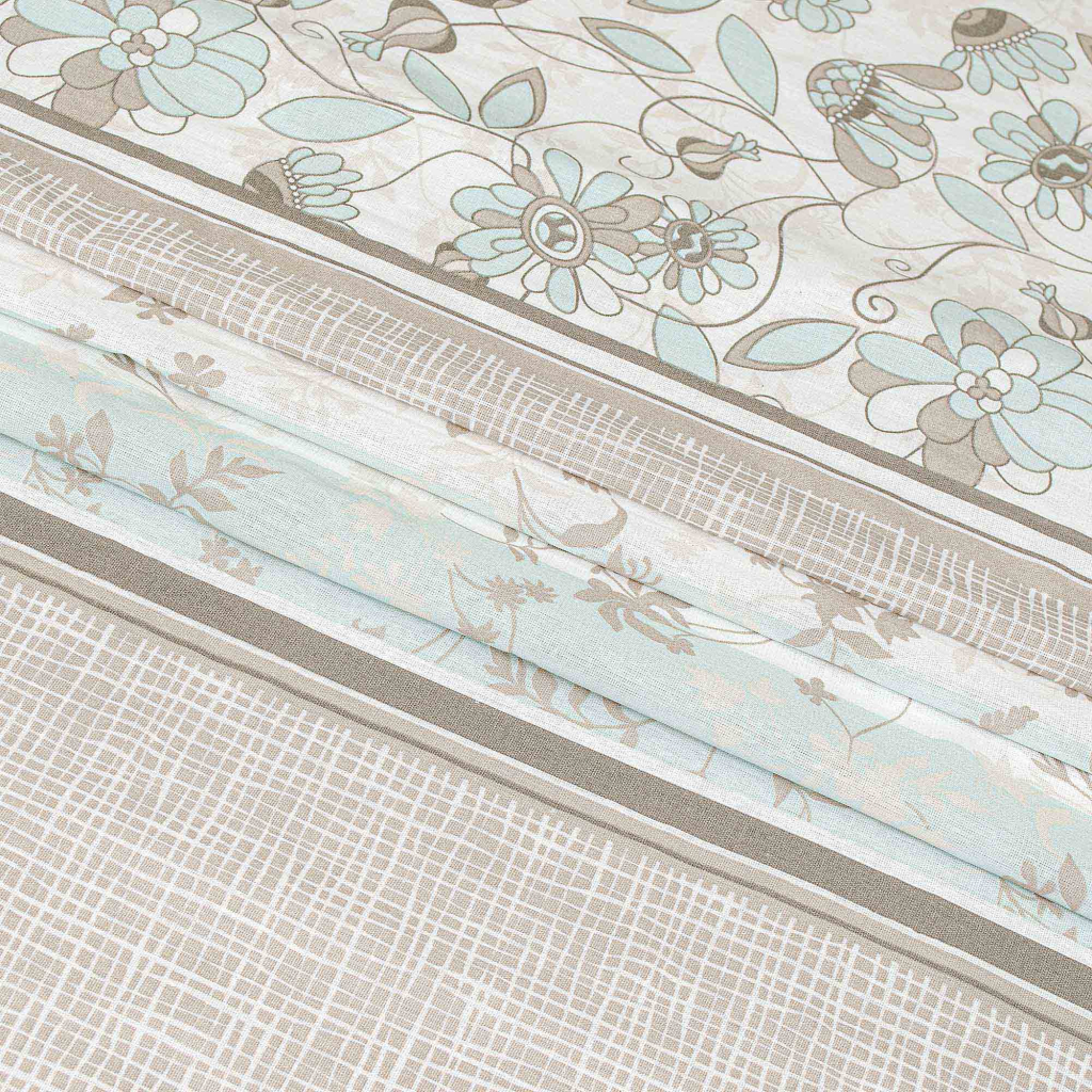 Постільна білизна Home Line Затишок капучино-ментоловий бязь полуторна (173537) - зображення 2