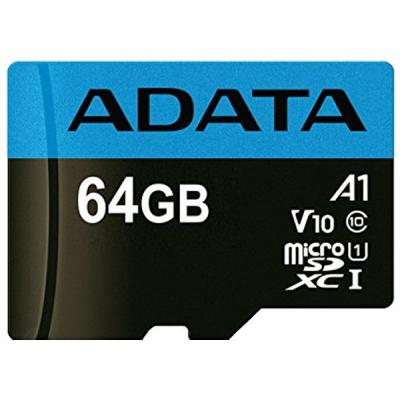 Карта пам'яті ADATA 64GB microSD class 10 UHS-I A1 Premier (AUSDX64GUICL10A1-RA1) - изображение 2