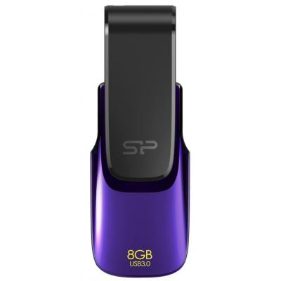 USB флеш накопичувач Silicon Power 8GB Blaze B31 Purple USB 3.0 (SP008GBUF3B31V1U) - зображення 1