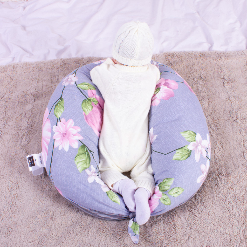 Подушка MirSon для вагітних та годування №8316 Print Line 19-6757 Regina Бязь 30х170х20 см (2200006200413) - зображення 9