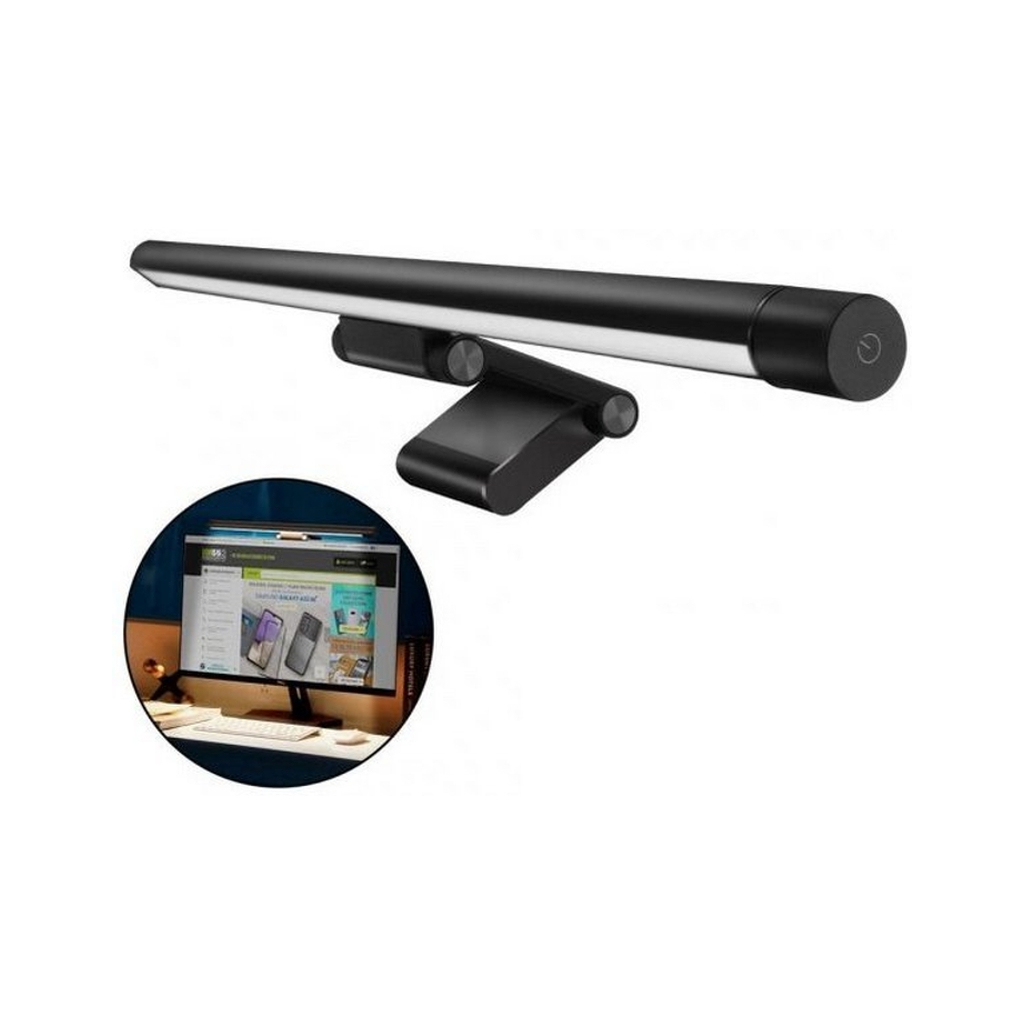 Настільна лампа Baseus на монітор i-wok Series USB Asymmetric Light Source Screen Hanging Light (fighting) Pro Black (DGIWK-P01) - зображення 3