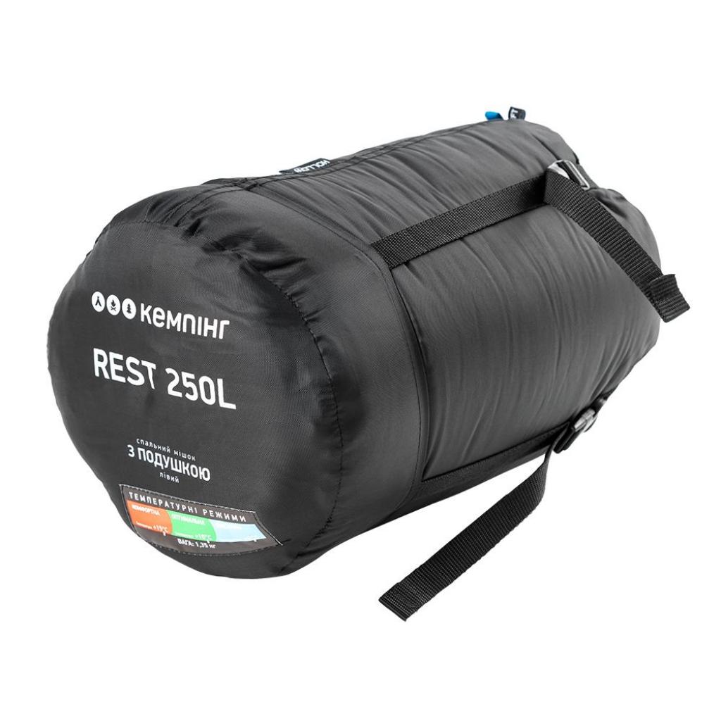 Спальний мішок Кемпінг Rest 250L з подушкою Blue (4823082715015) - зображення 6