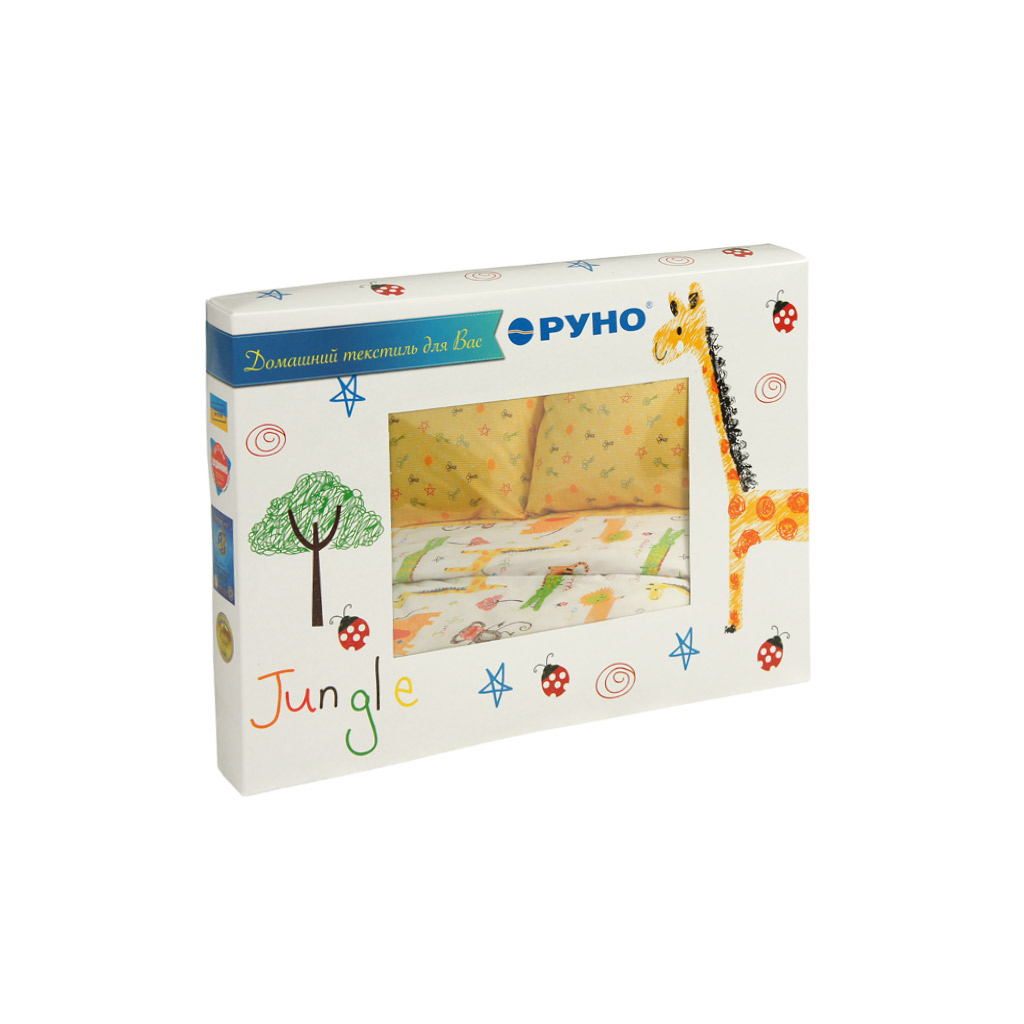 Постільна білизна Руно Jungle сатин набивна сімейна (6.137К_Jungle) - зображення 2