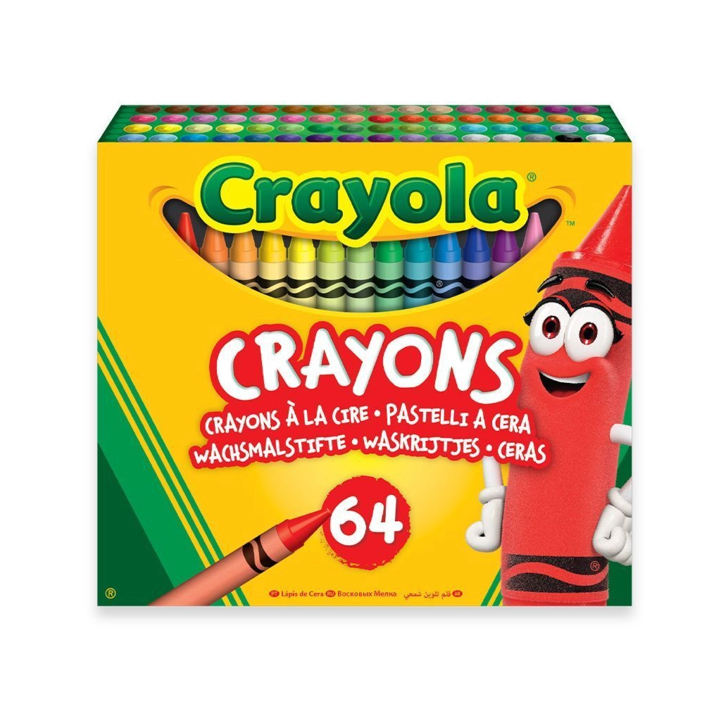 Олівці кольорові Crayola воскові, 64 шт (52-6448) - изображение 1