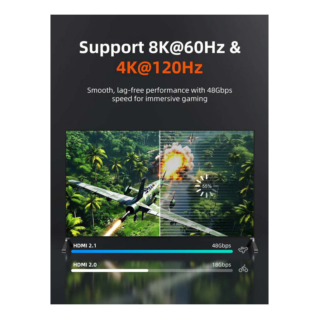 Кабель мультимедійний HDMI M to HDMI M 2.0m V2.1 8K60Hz Cabletime (CA915910) - picture 4